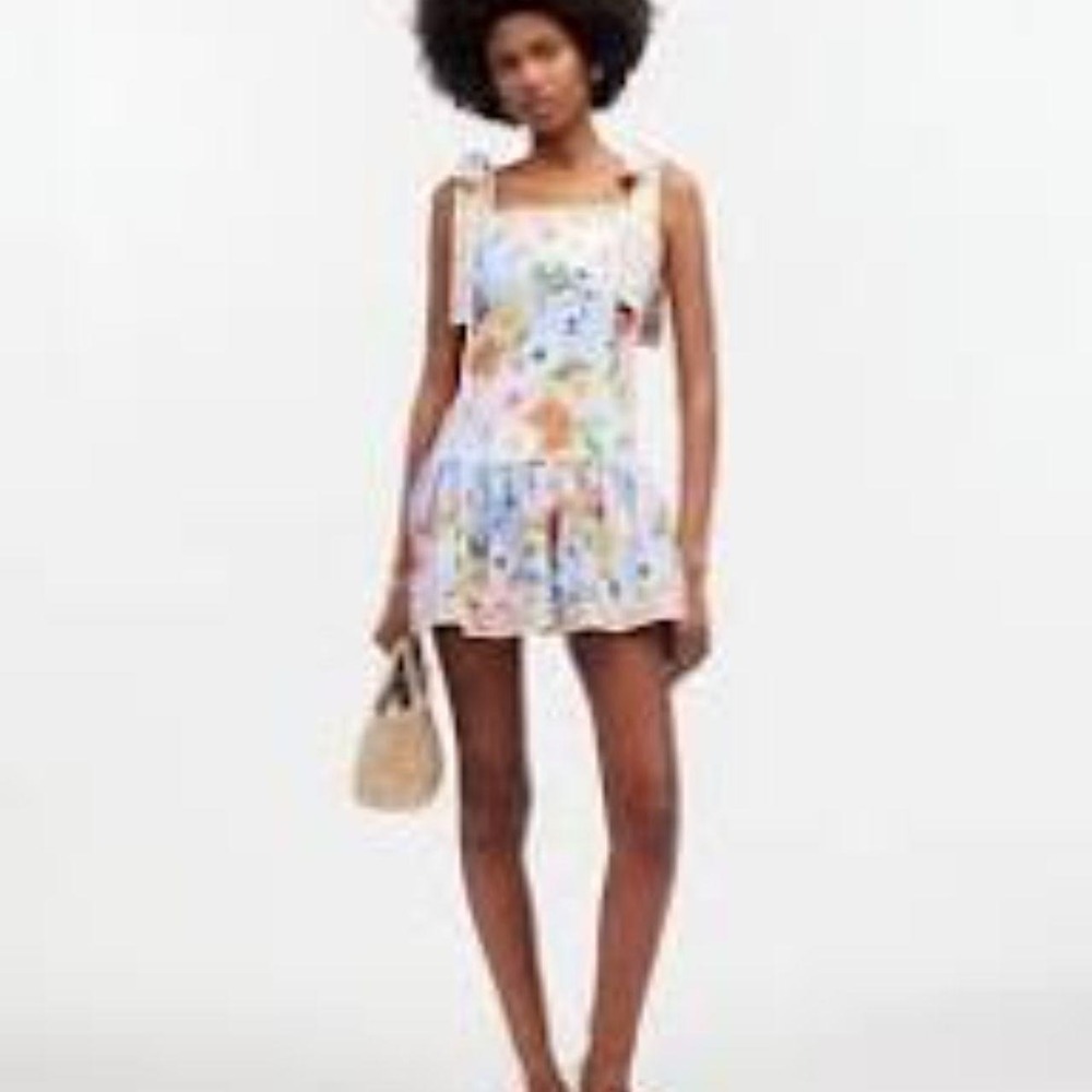 NWT Agua Bendita/ Madewell collab Joaquina Mini Dress Size M - Picture 4 of 8